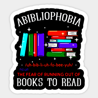 Abibliophobia Sticker